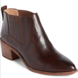 Madewell brown leather Bronham ankle boots